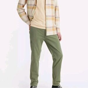 Levis XX Chino Standard Tech Pants 34 x 34 Tapered Stretch Olive Green UPF 50+